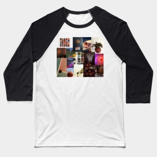 basketball aesthetic collage Baseball T-Shirt